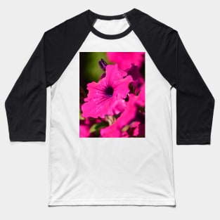 Fresh pink petunia blossom Baseball T-Shirt